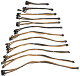 12 Cable Kit for X12 Octominer 6 Pin Male to Dual 6+2 Pin PCI 16 AWG UL 1061