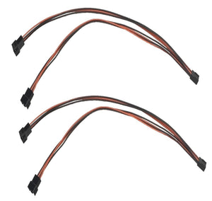 4 Pin Fan Power 1 to 2 Splitter 22 AWG 12 Inch 2 Pack