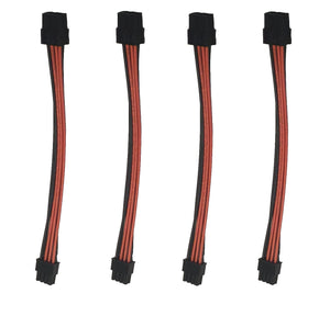 4 Pack Extension Cable 8 pin PCI to 8 pin Female to Male PCI Cable 9 inch